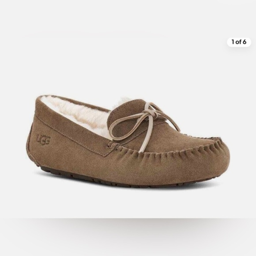 UGG Plush Suede Moccasin Wool Loafers Col: Dry Leaf Mens 11